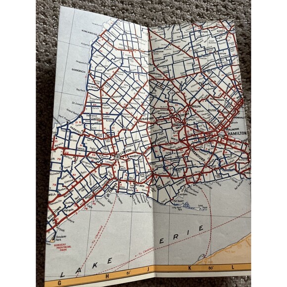 1938-1939 Ontario Official Government Road Map - Picture 3 of 6